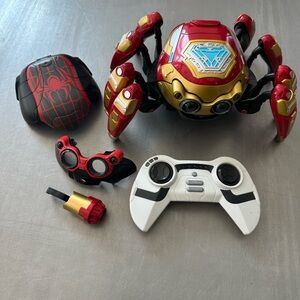 DCA Avengers Campus Spiderbot with Iron Man armor tactical upgrade. Spider Bot